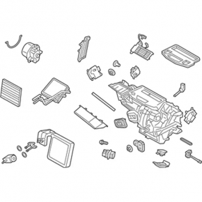 Печка в сборе Ford Fiesta 11-19 однозонная