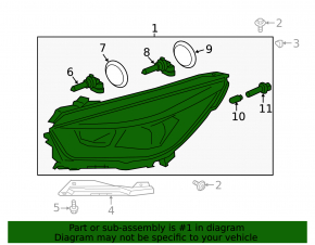 Фара передняя левая Ford Escape MK3 17-19 рест галоген светлая