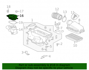 Повітроприймач Acura TLX 21-25 2.0 зверху
