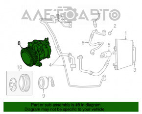 Компрессор кондиционера Dodge Caliber 09-12