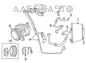 Компрессор кондиционера Dodge Caliber 09-12