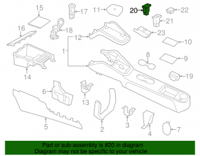 Кнопка Start/Stop VW Jetta 11-18 USA