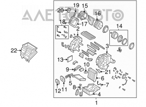Печка в сборе Mazda3 03-09