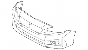 Бампер передний голый Subaru Impreza 17-19 GK