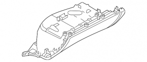Перчаточный ящик, бардачок Audi A4 B8 08-16 без CD CHANGER черный