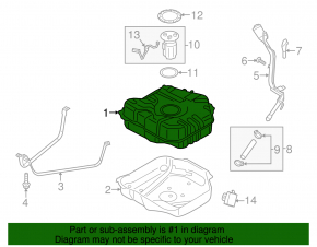Топливный бак Ford C-max MK2 13-17 Energi