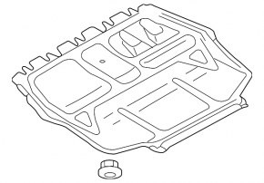 Защита двигателя передняя VW Jetta 11-18 USA TDI