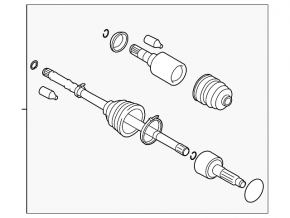Привод полуось передняя левая Subaru Forester 08-13 2.5T