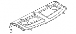 Полка задняя Audi A3 8V 15-20 4d черая
