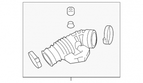 Воздуховод на коллектор левый Infiniti G25 G35 4d 06-12
