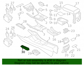 Блок кнопок центральной консоли BMW X3 F25 16-17