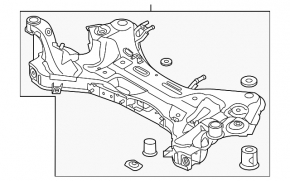 Подрамник передний Kia Sportage 17-22 FWD