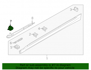 Модуль подсветки в пороге левый BMW 3 G20 19-26
