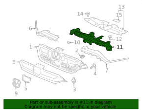 Кронштейн решетки радиатора grill Honda CRV 20-22