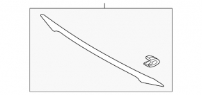 Молдинг крышки багажника Hyundai Sonata 11-15 хром