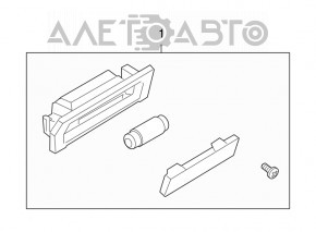 Подсветка номера заднего бампера левая Ford Focus usa 08-11