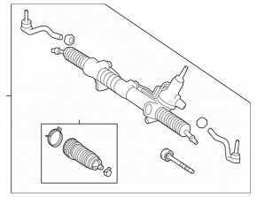 Рейка рулевая Mercedes GLC 16-19 электро без тяг