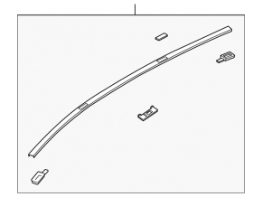 Накладка крыши правая Mazda CX-7 06-12