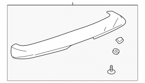 Спойлер двери багажника Chevrolet Equinox 10-17