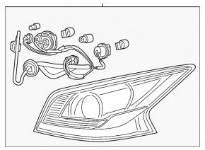 Ліхтар зовнішній крило лівий Nissan Altima 14-15