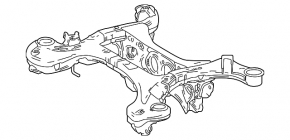 Подрамник задний Lexus RX 23-26 FWD