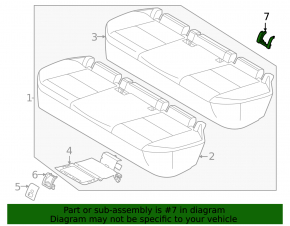 Накладка Isofix заднього ряду Nissan Murano 25-26