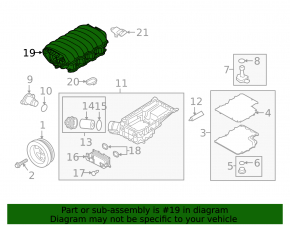 Коллектор впускной Porsche Cayenne 958 11-17 4.8 Turbo