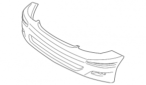 Бампер передний голый Toyota Sienna 04-10