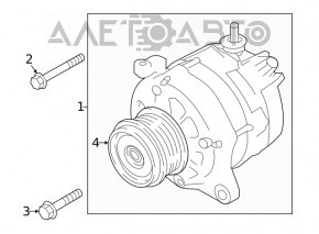 Генератор Subaru Forester 19-24 SK, гудит