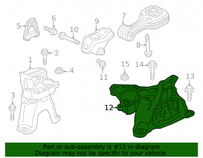 Подушка двигателя левая Honda Civic XI FE/FL 22-26 2.0 АКПП