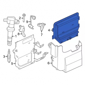 Блок ECU компьютер двигателя Ford Escape MK4 20-22 hybrid, plug-In