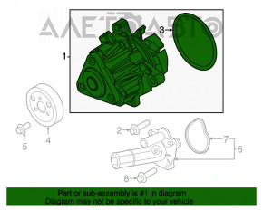 Помпа охлаждения Ford Edge 15-18 2.0T