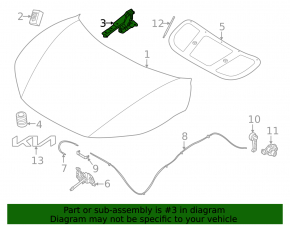 Петля капота левая Kia EV6 22-26