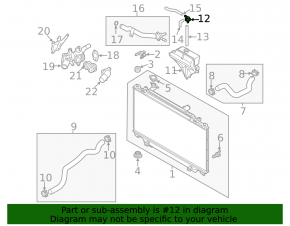 Крышка расширительного бачка охлаждения Mazda 6 14-21 2.0 2.5