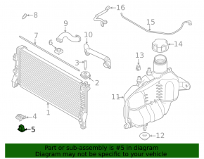 Кронштейн интеркулера нижний левый BMW X1 F48 16-22 B46