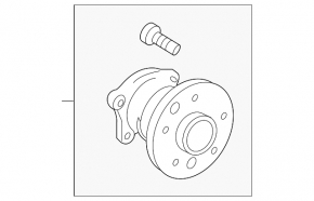 Ступиця задня права Lexus RX300 RX330 RX350 RX400h 04-09 FWD