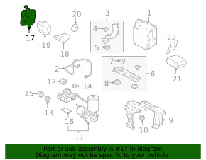 ABS SKID CONTROL COMPUTER Toyota Highlander 08-08