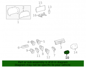 Кнопка зажигания Start-Stop Lexus IS 14-20