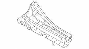 Решетка дворников пластик правая Mazda CX-30 21-23 2.5T
