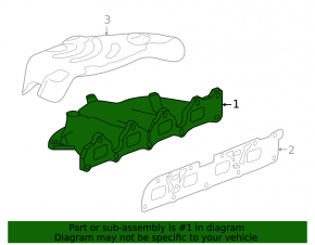 Коллектор выпускной Chevrolet Equinox 10-14 2.4