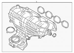Коллектор впускной Toyota Prius V 12-17