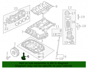 Датчик уровня масла Audi A6 C7 16-18 3.0T CREC