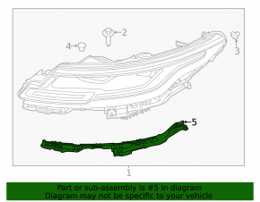 Кріплення фари праве Land Rover Range Rover Evoque 19-25