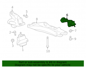 Подушка кпп задняя Cadillac CTS 14-15 3.6T АWD