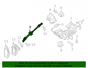 Рулевой карданчик Lexus RX350 RX450h 16-22 ржавый