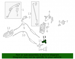 Петля двери верхняя передняя правая Honda HR-V 16-22