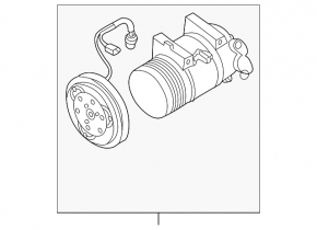 Компресор кондиціонера Infiniti QX56 QX80 12-20