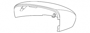 Крышка бокового зеркала левая Ford Escape MK4 20-26 без поворотника