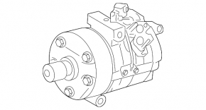 Компрессор кондиционера Lexus GX470 03-09