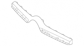 Накладка решітки радіатора grill верхня Mercedes W167 GLE 350 450 20-23